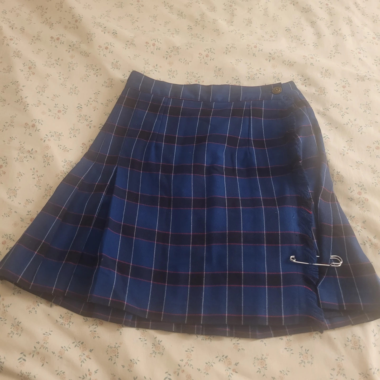 Madonna Uniforms Blue Plaid Skirt/kilt - Size 25