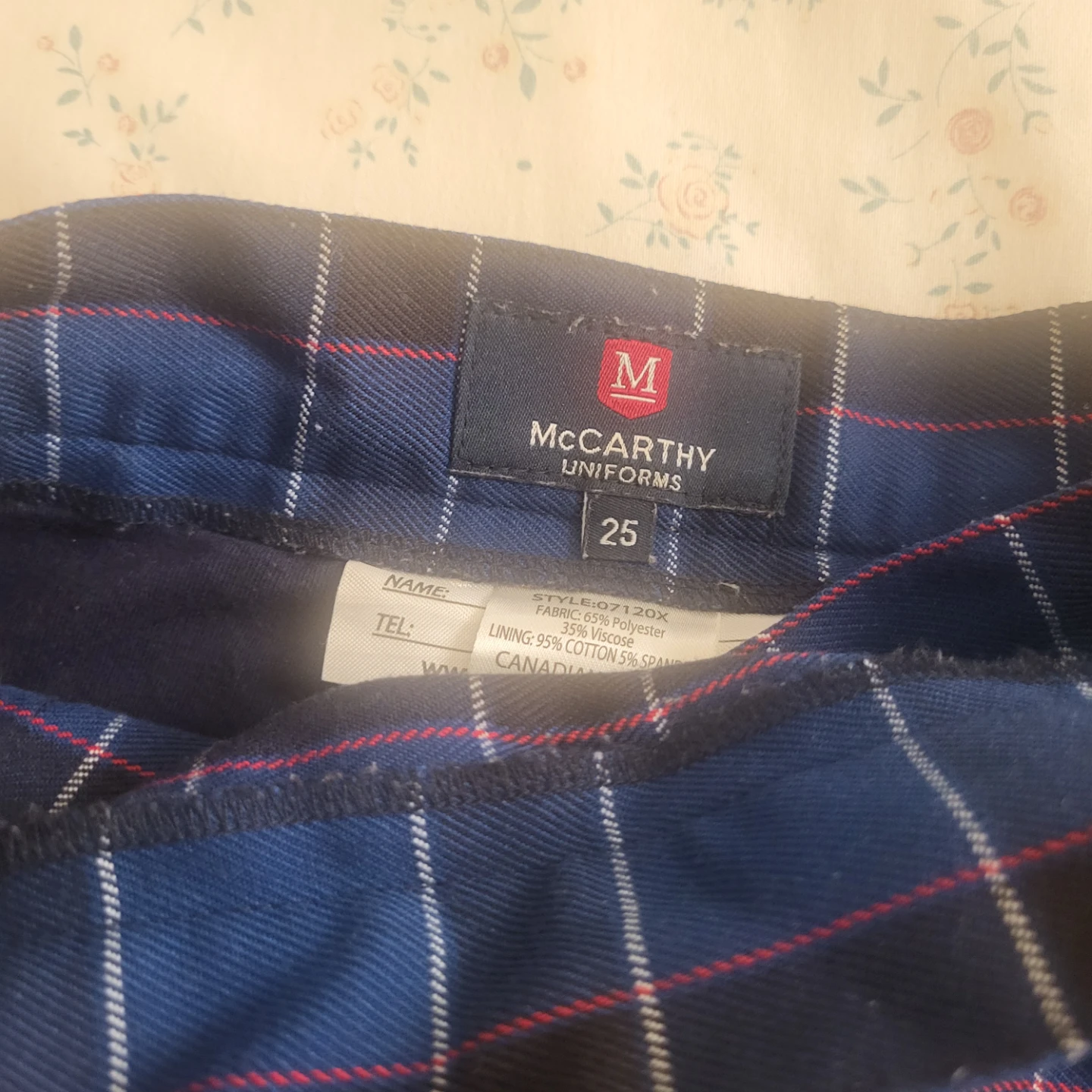 Madonna Uniforms Blue Plaid Skirt/kilt - Size 25 - photo 2