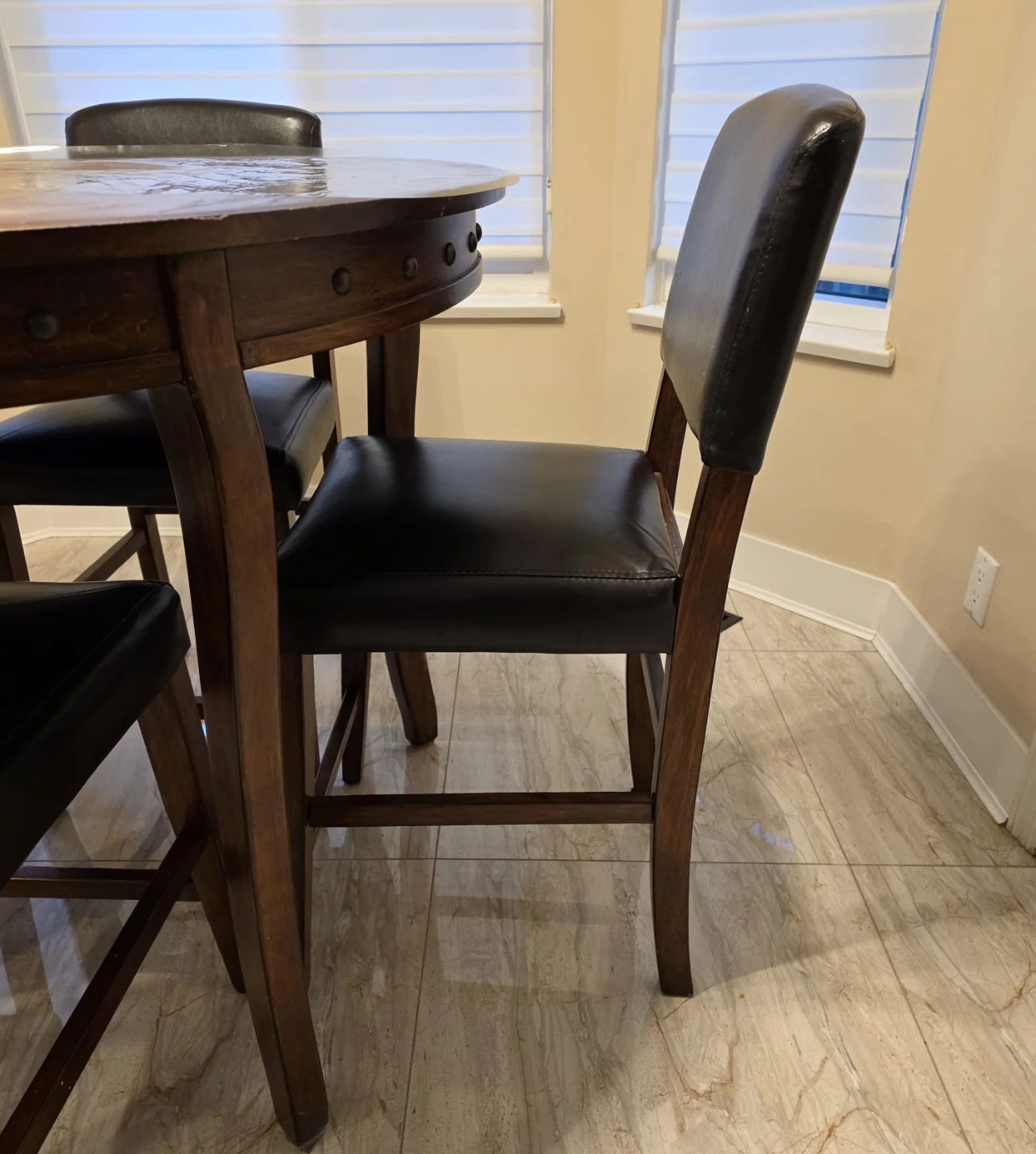Wooden Dining Table with 4 Chairs - photo 4