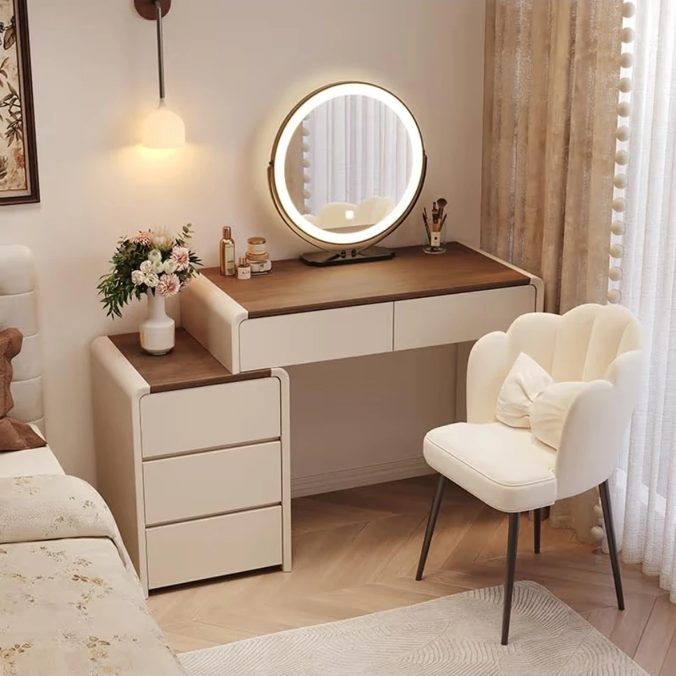 Multifunctional Storage Dressing Table with Mirror