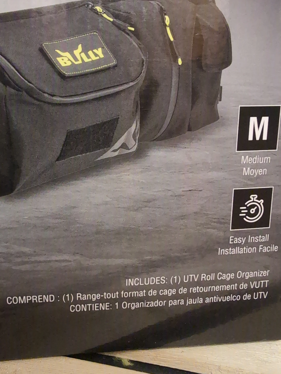 Bully Brand UTV/TRUCK Roll Cage Organizer - Medium - Black - photo 4