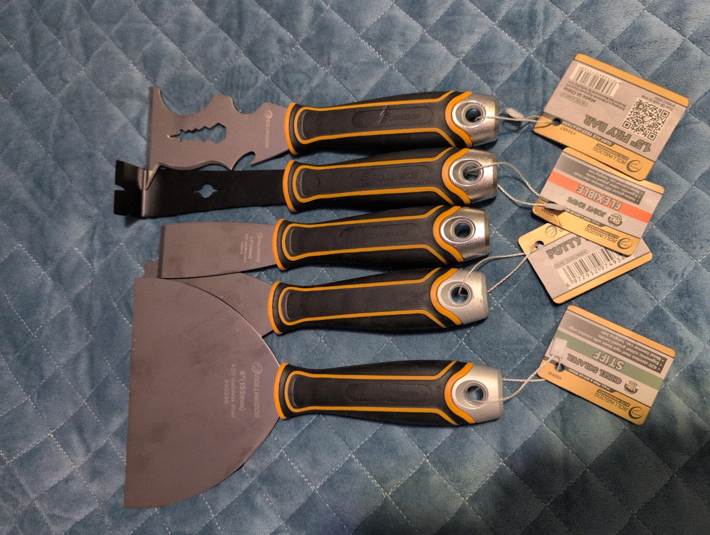 Rollingdog 5-Piece Putty Knife Set