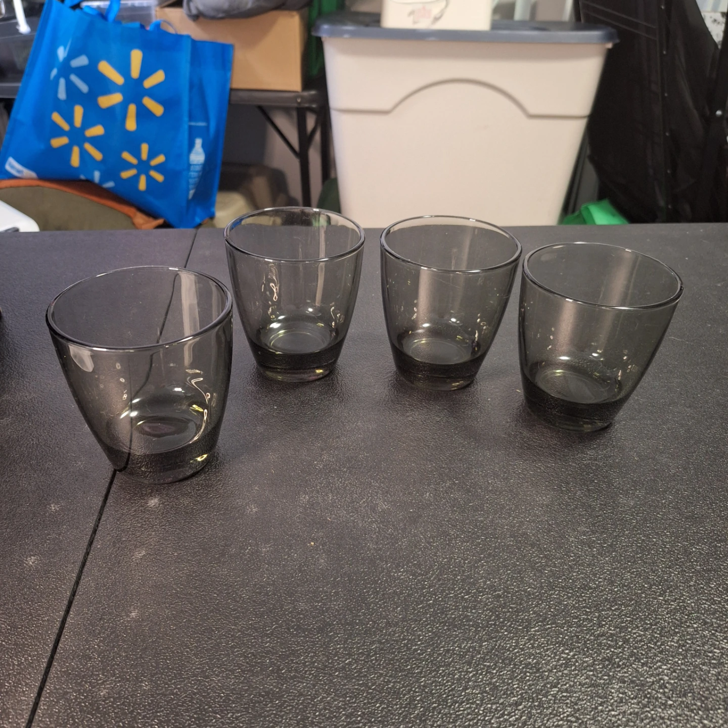 Set of 5 Grey Tinted Tumbler Glasses - photo 2