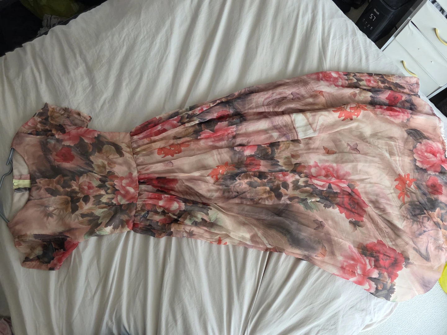 Women's Floral Maxi Dress - Tailored