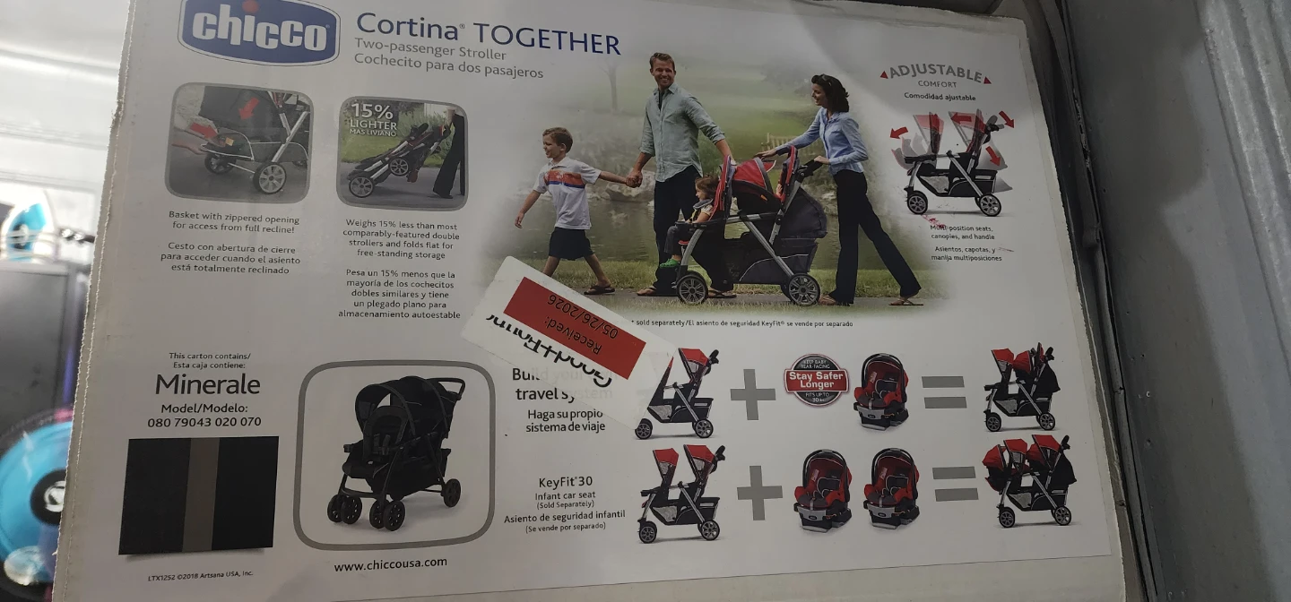 Chicco Cortina TOGETHER Two-Passenger Stroller