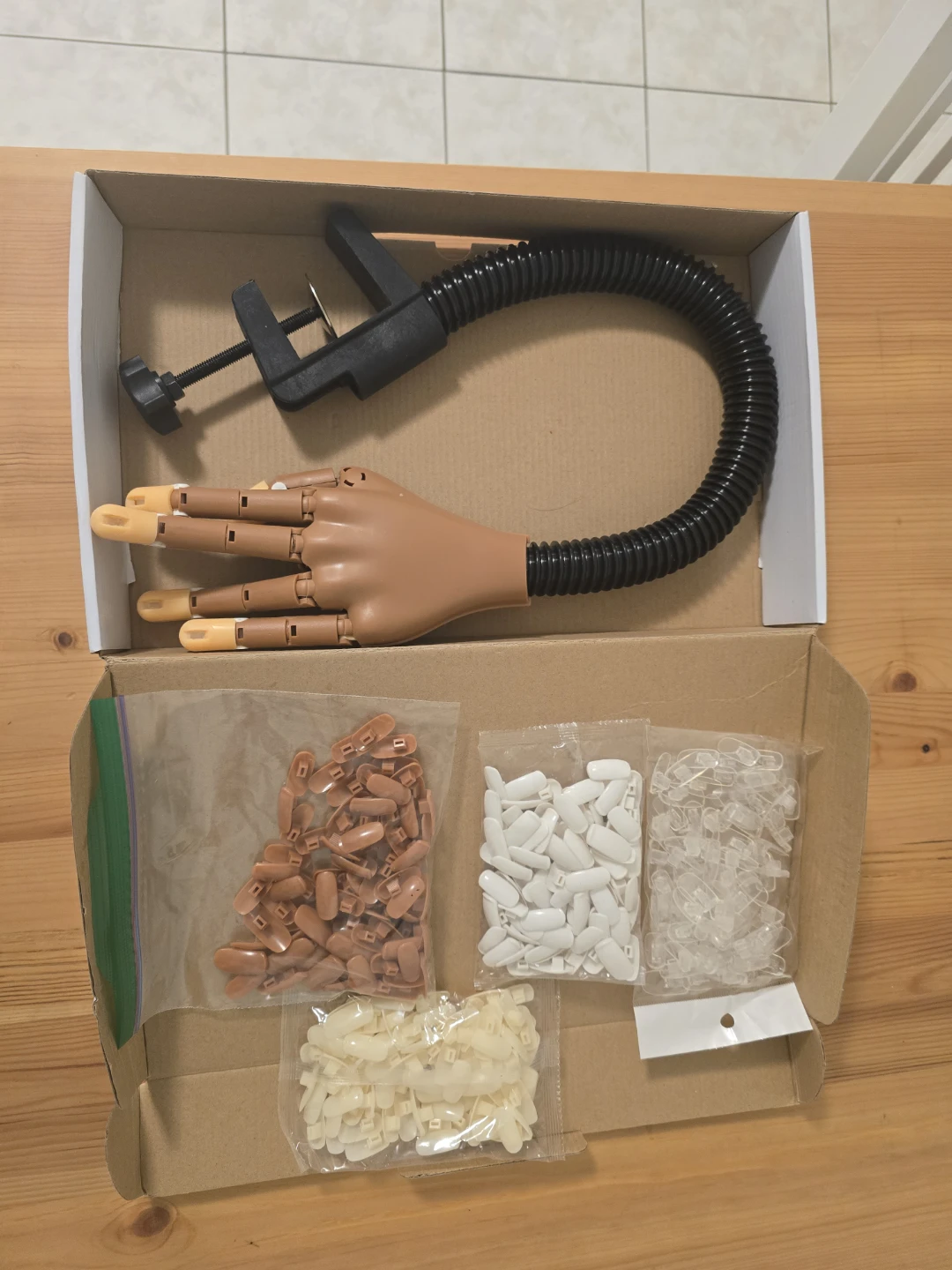 Practice Nail Hand Mannequin with Nail Tips - photo 3