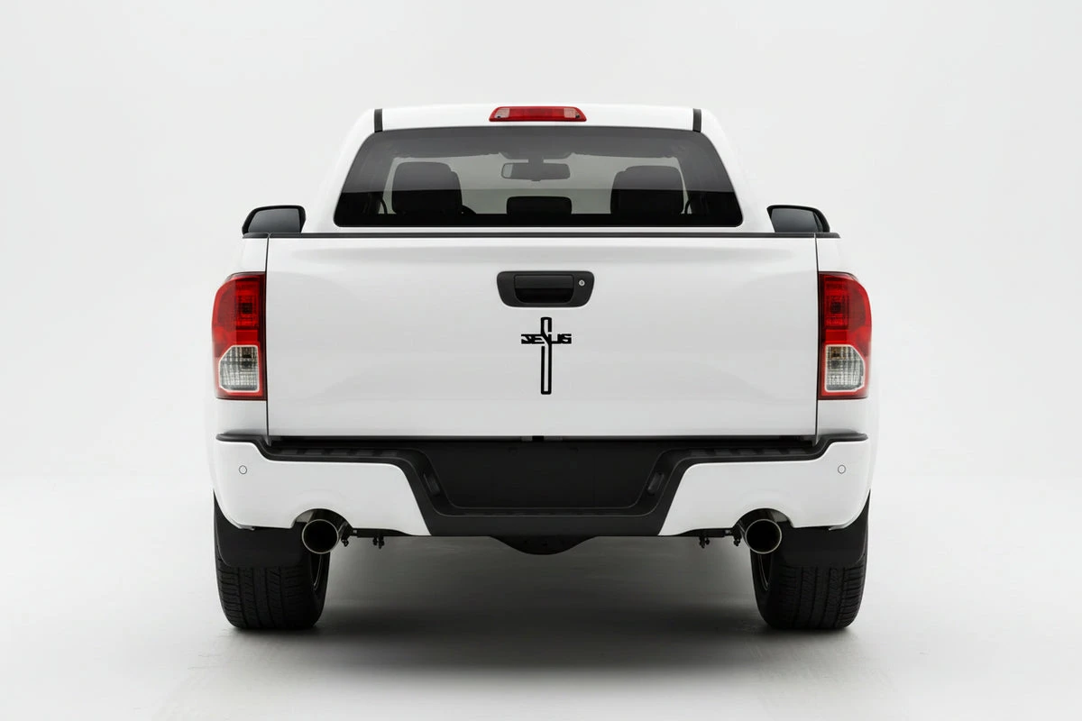 Jesus Cross Decal Sticker - photo 3