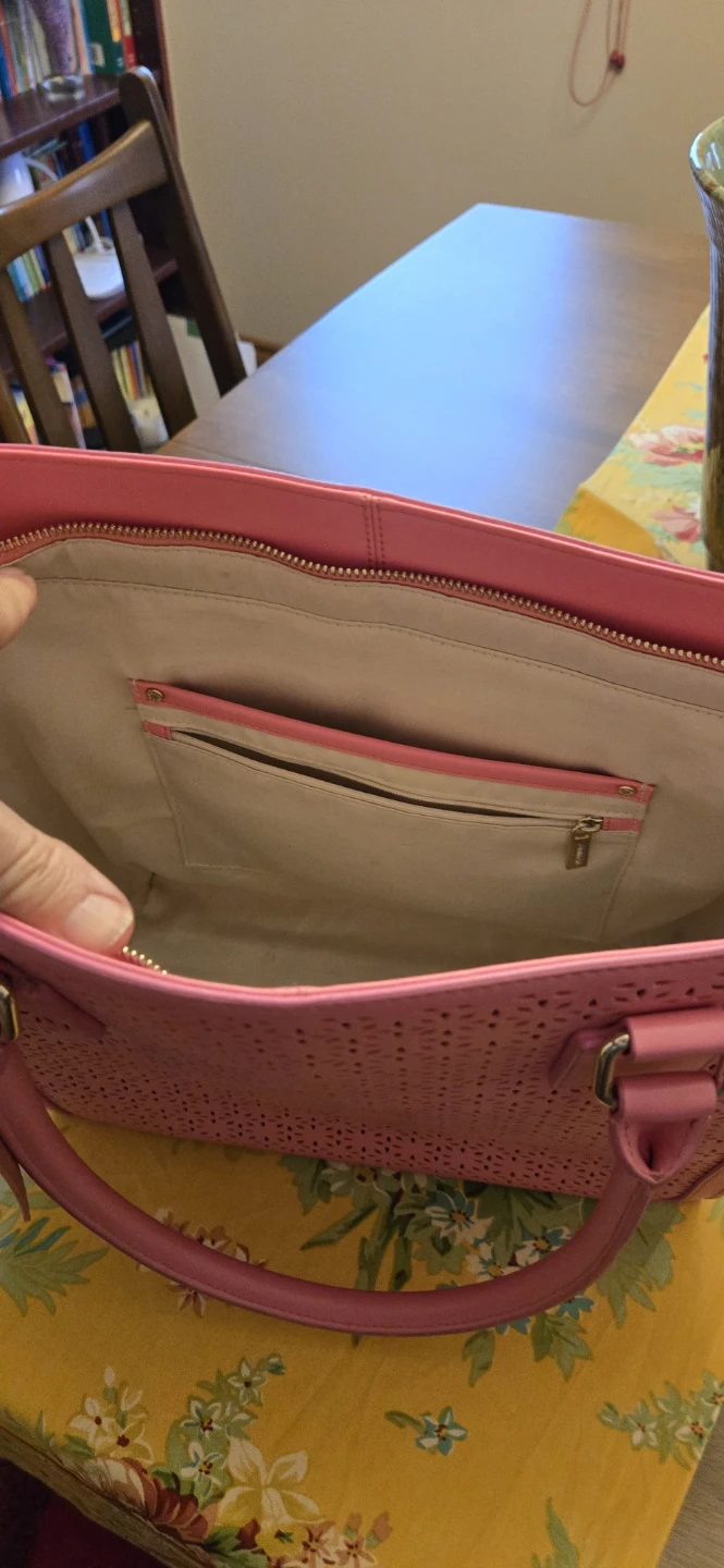 Danier Pink Genuine Leather Tote Bag - photo 5