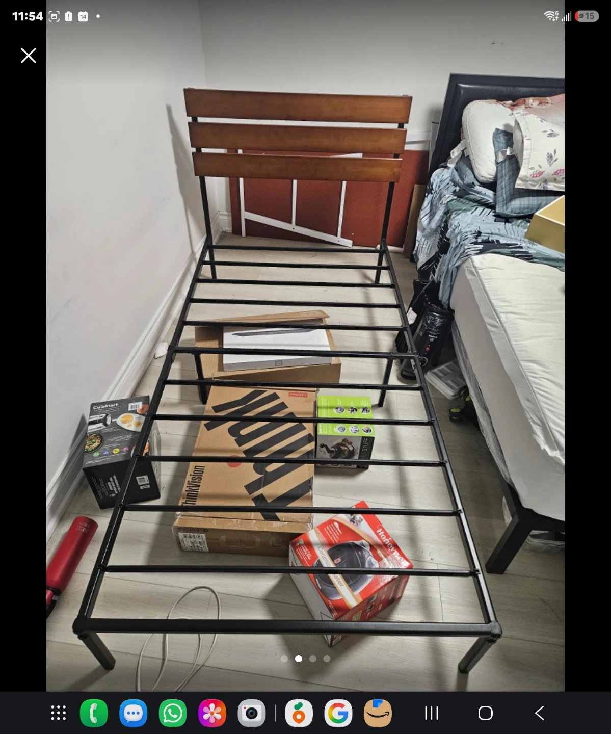 Zinus Twin Bed Frame with Headboard - photo 2