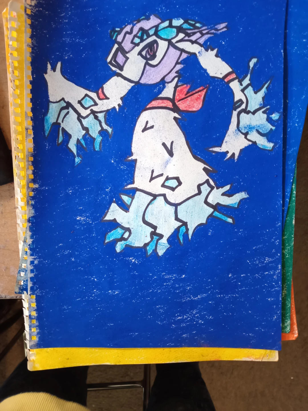 DARK BLUE BACKGROUND MEGA FLOGRASS DRAWING