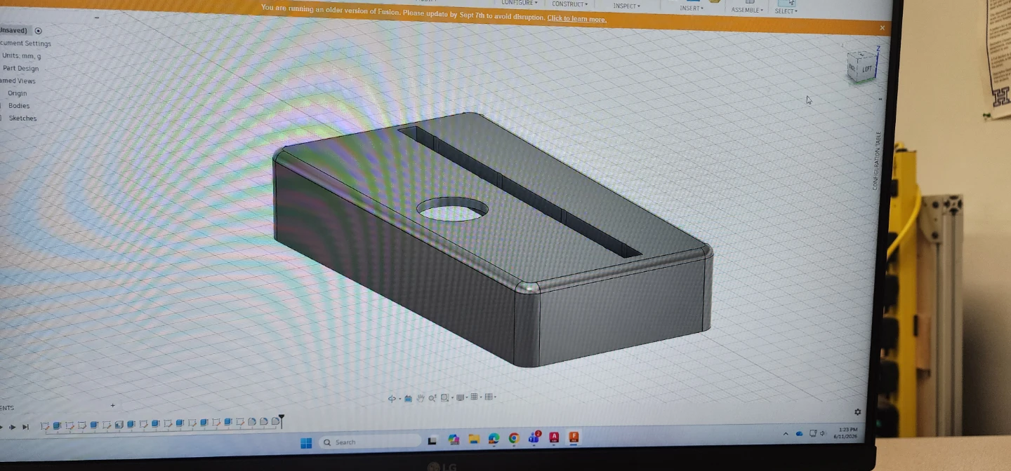 3D Model of a Rectangular Component ⚽️