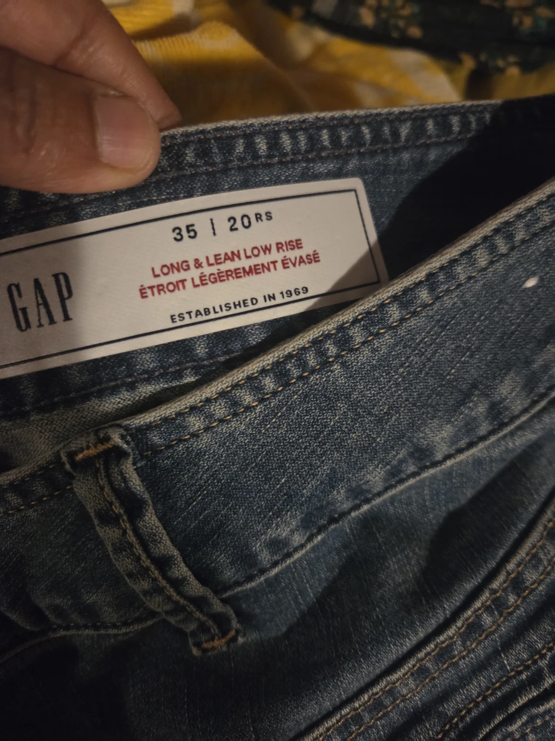 GAP Low Rise Long & Lean Jeans - Size 35 - photo 2
