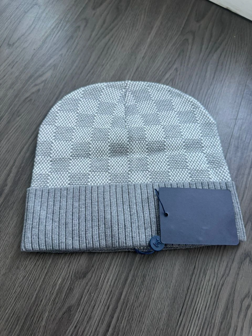 Louis Vuitton Grey Damier Beanie