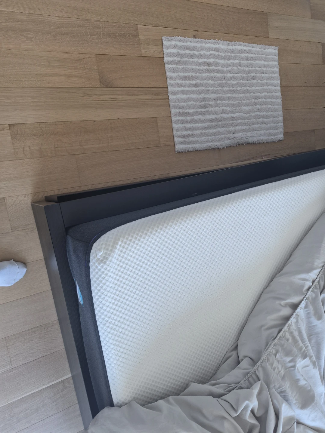 Black Platform Bed Frame with Storage Drawers - photo 2