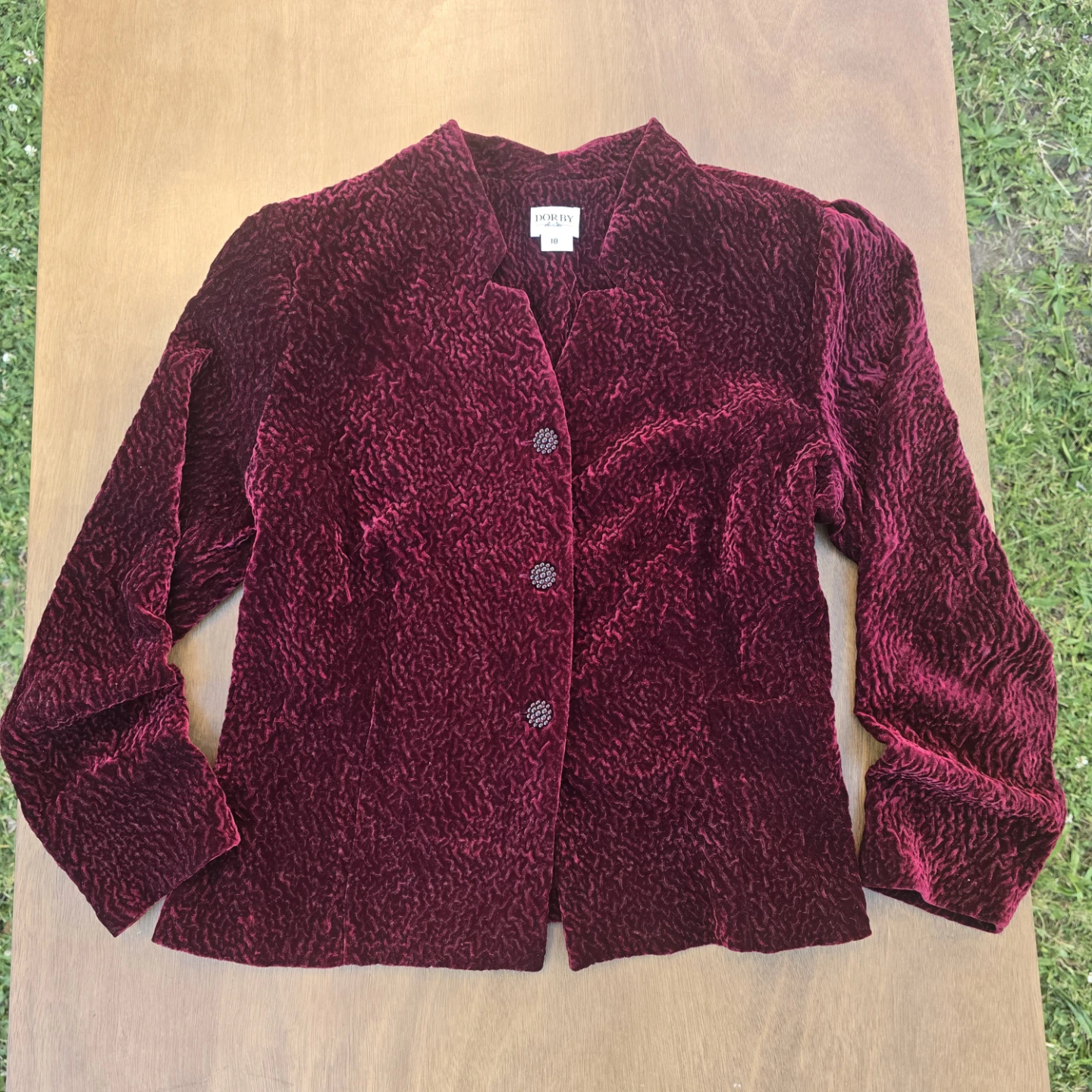 Vintage Velvet Blouse, Retro Style Jacket