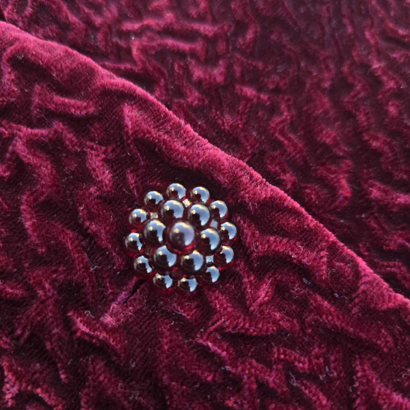 Vintage Velvet Blouse, Retro Style Jacket - photo 2