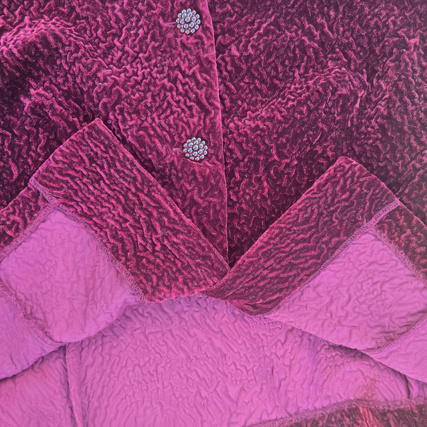 Vintage Velvet Blouse, Retro Style Jacket - photo 4