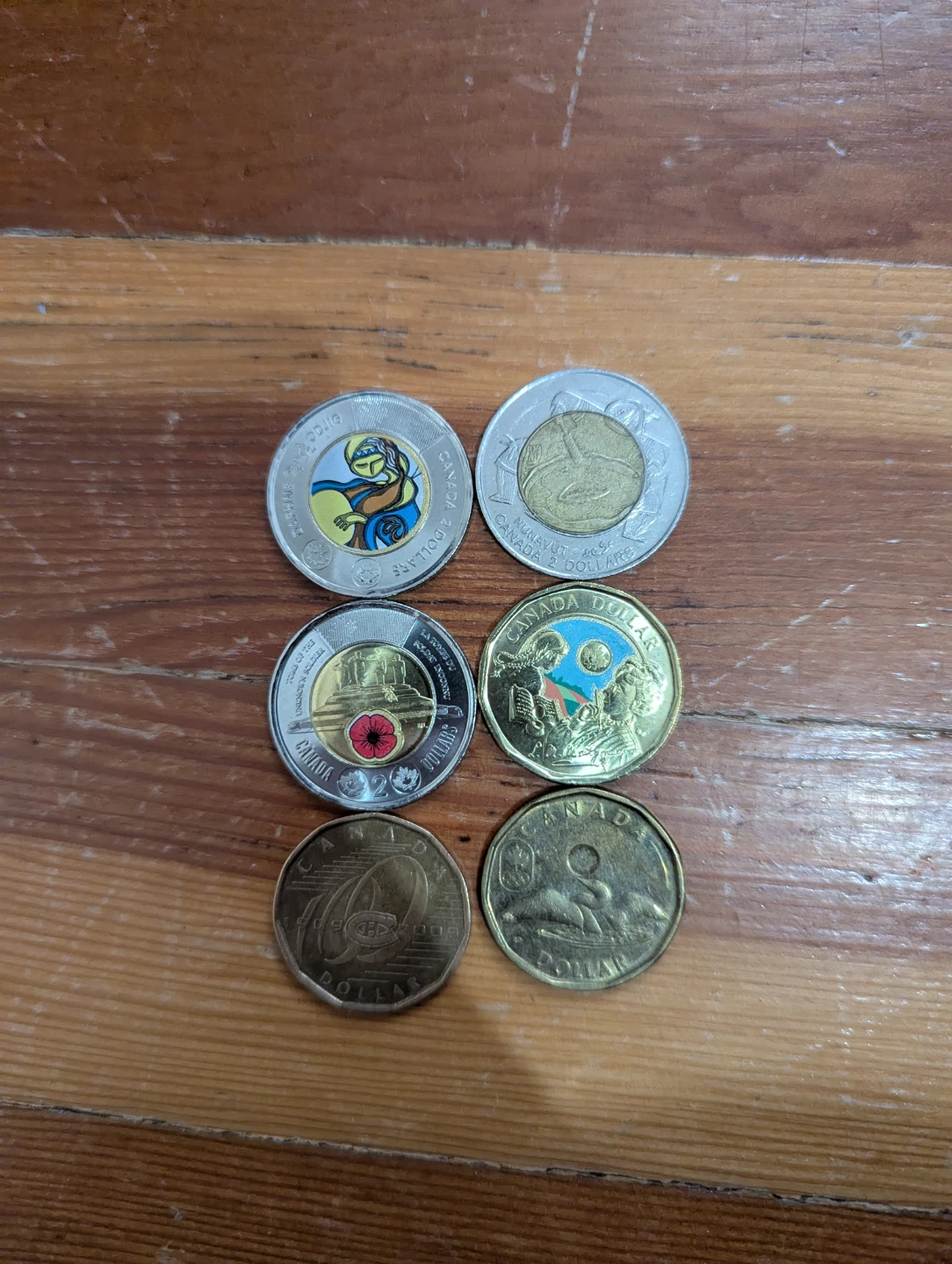 Collection of Canadian Dollar Coins (toonies and loonies)