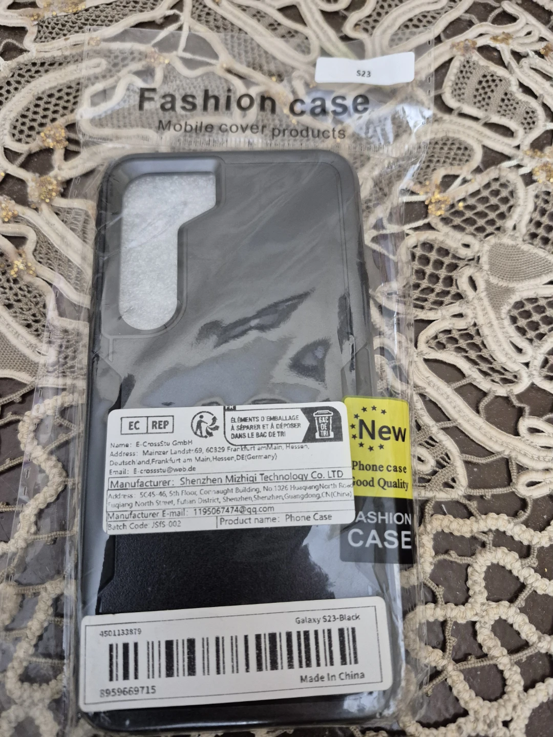 Fashion Case for Galaxy S23 - Black