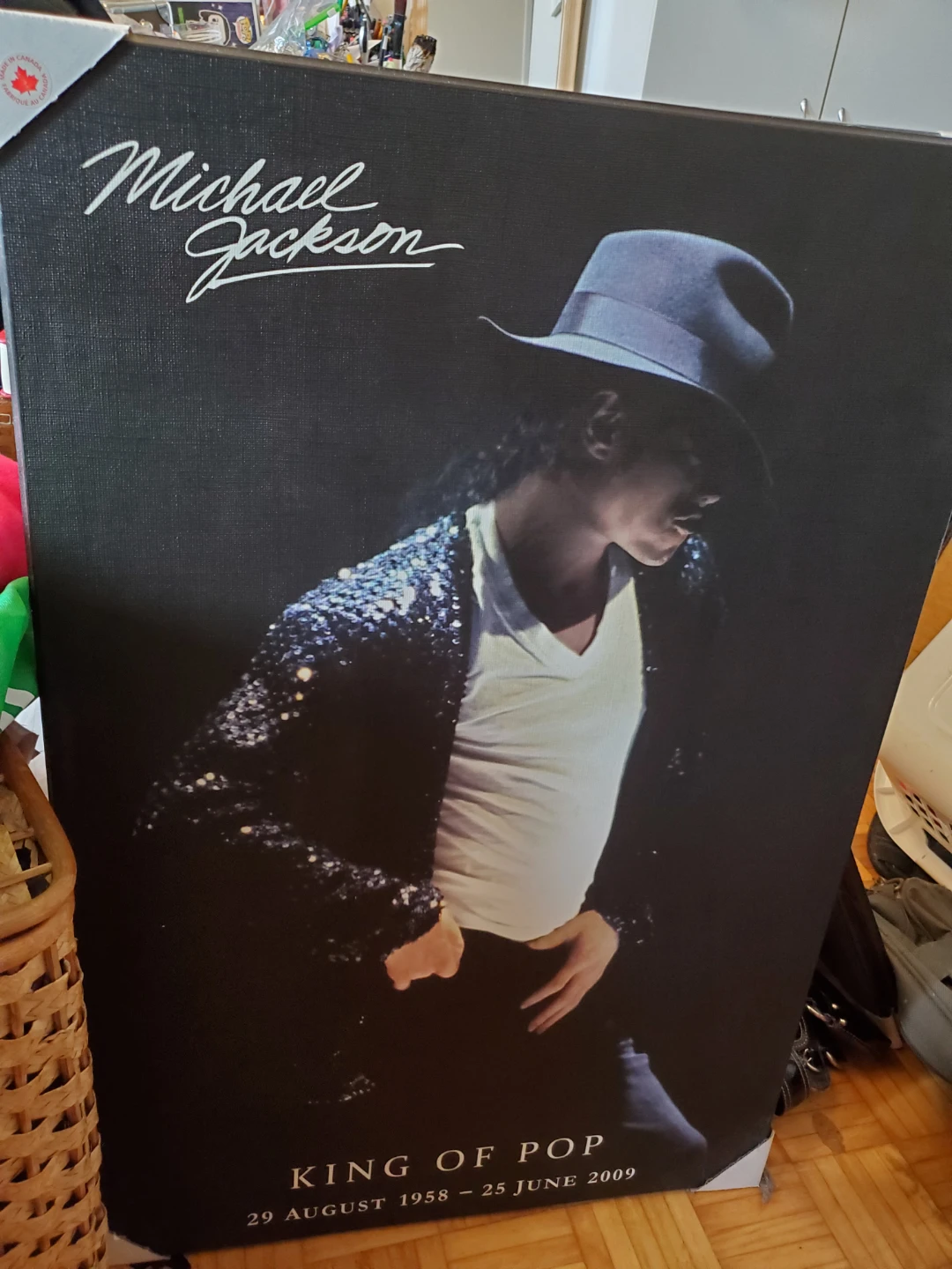 Michael Jackson "King of Pop" Canvas Wall Art