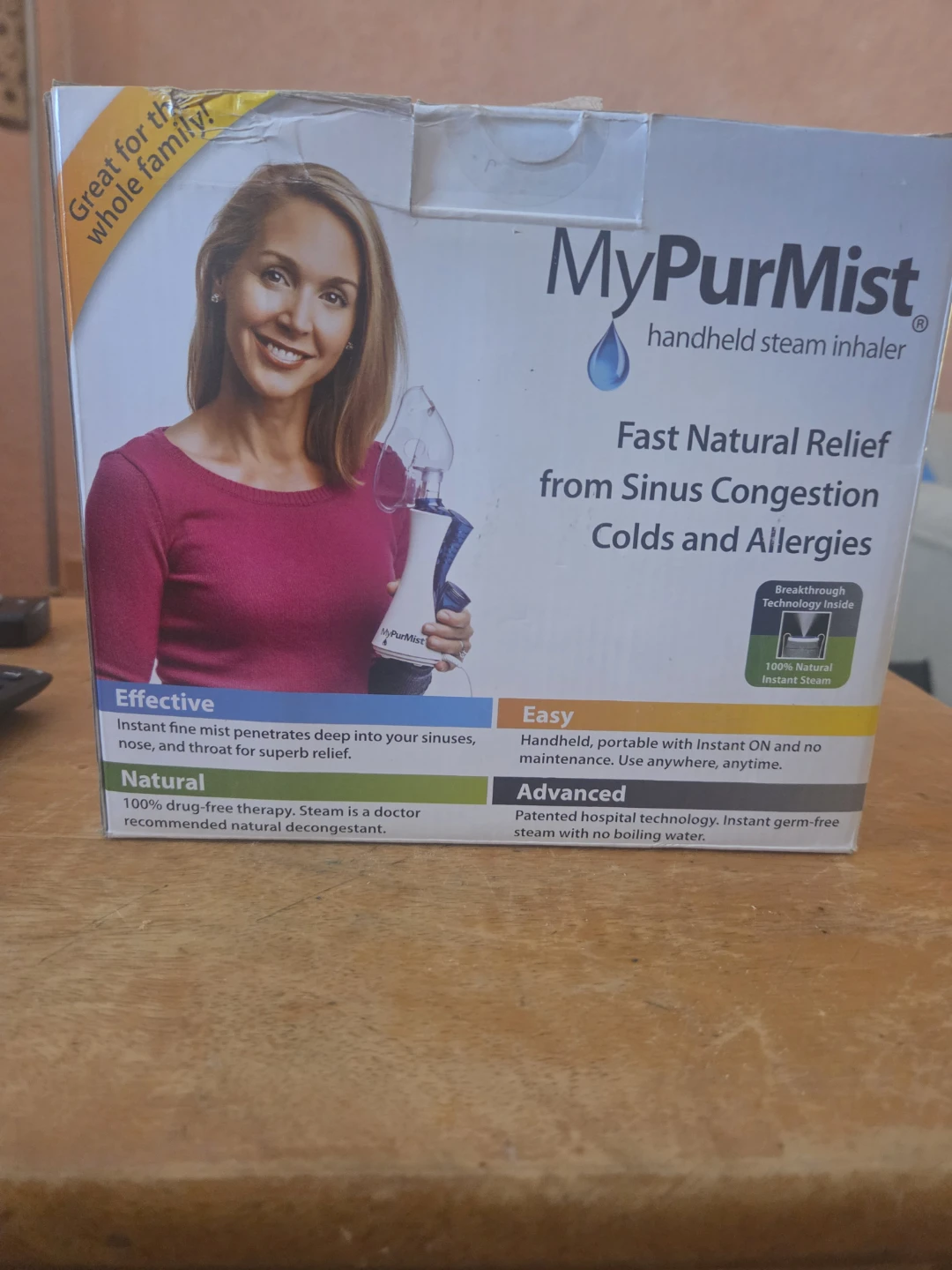 MyPurMist Handheld Steam Inhaler for Colds & Allergies