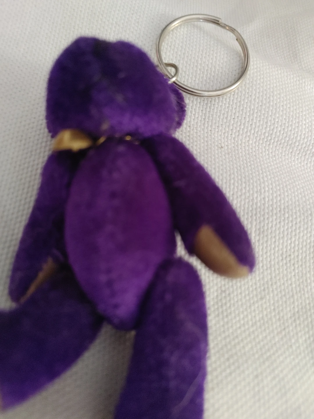 Purple Teddy Bear Keychain