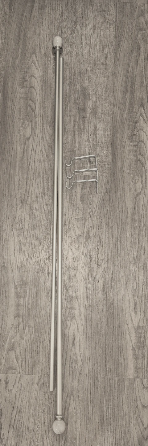 Champagne Colour Finish Curtain Rods Adustable 84"-120" - photo 3