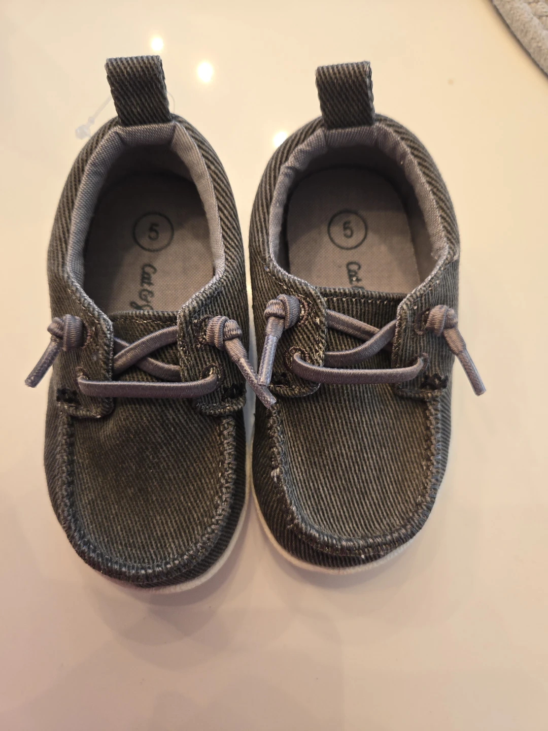 Cat & Jack Dark Grey Kids Dress Shoes - photo 2