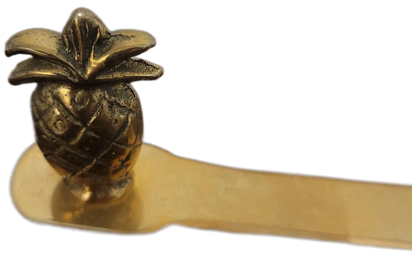 Vintage Brass Letter Opener with Pineapple Handle - photo 4