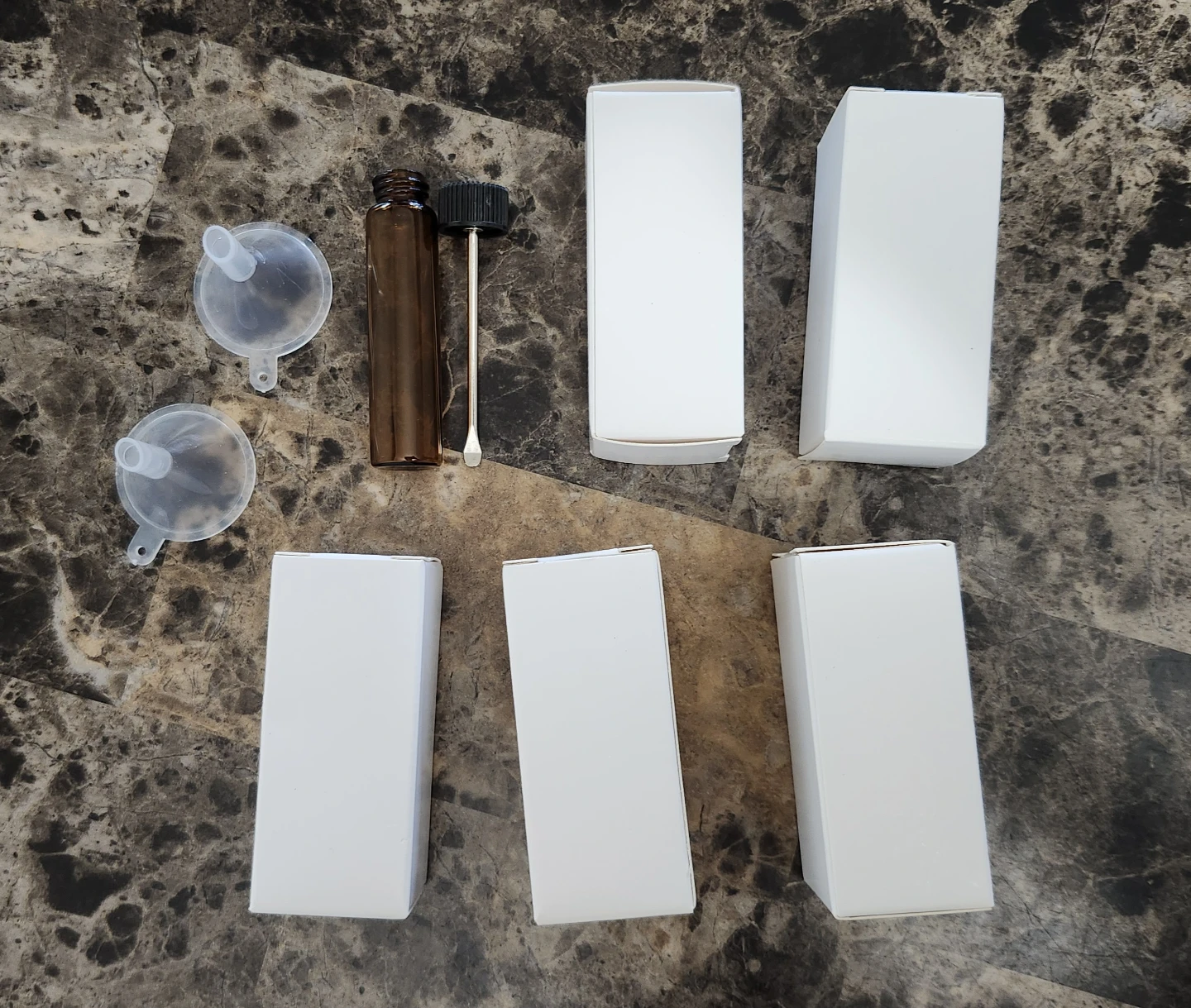 Amber Glass Dropper Bottles with Funnels - photo 2
