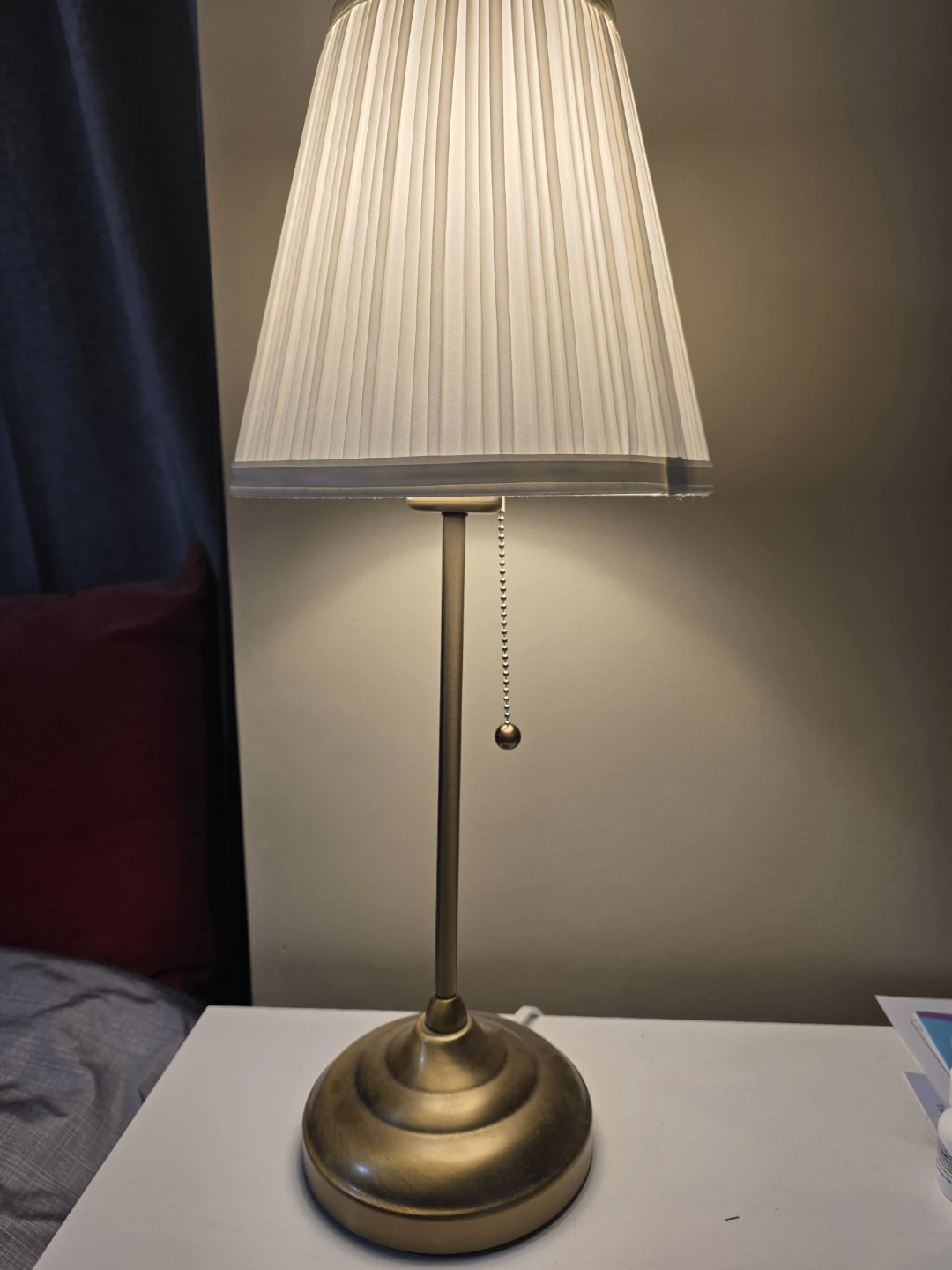 Table Lamp with Pleated Shade