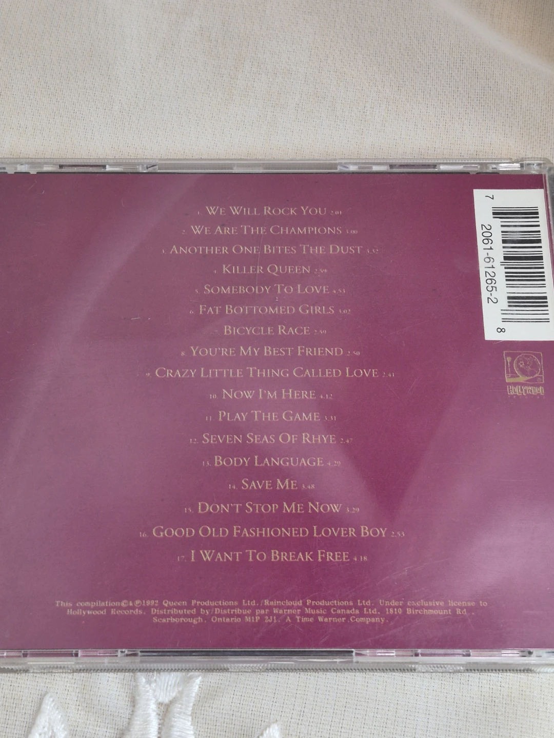 Queen Greatest Hits CD - photo 4