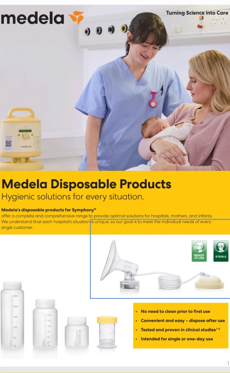 Medela Symphony Ready-to-Use Pump Set - photo 3