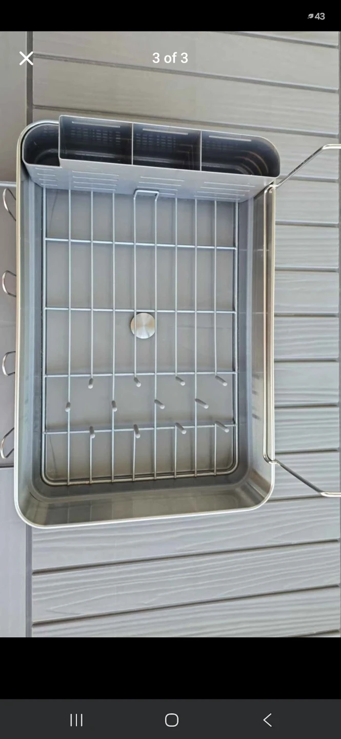 Stainless Steel Dish Rack with Cutlery Holder(Simplehuman) - photo 2
