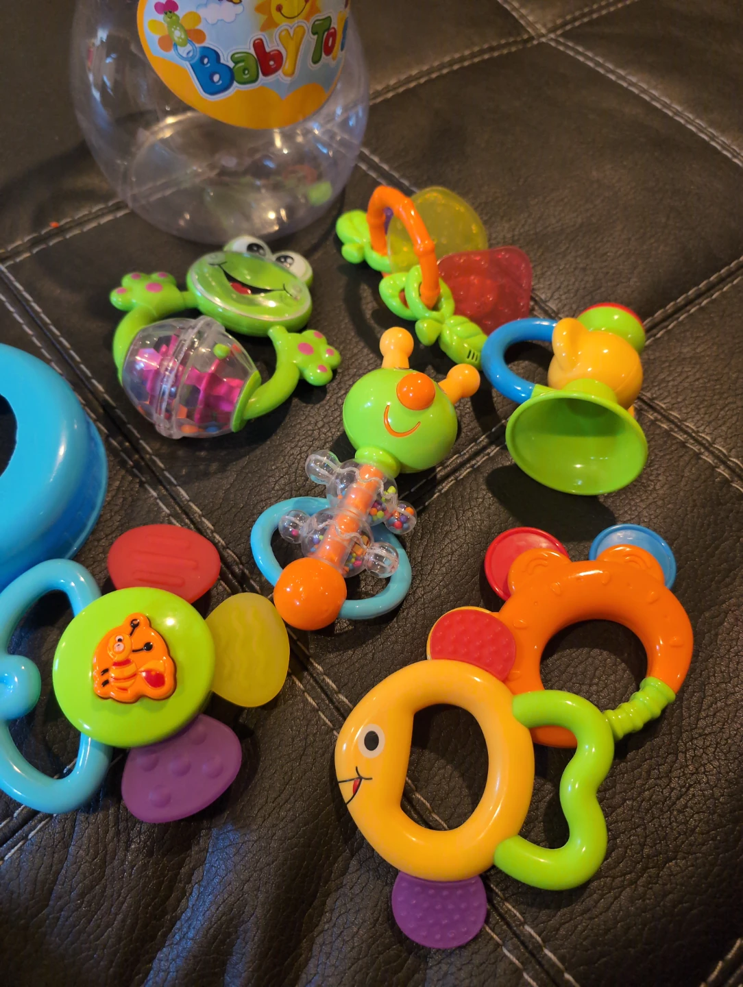 Baby Toys Rattles Set in Bottle Container