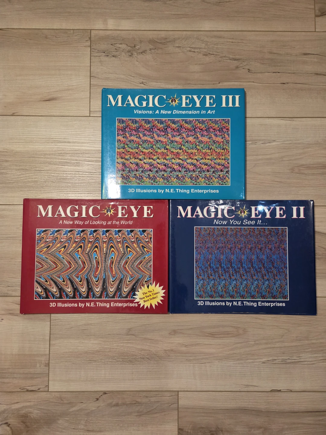 Magic Eye Books - Lot of 3 Vintage 1990's