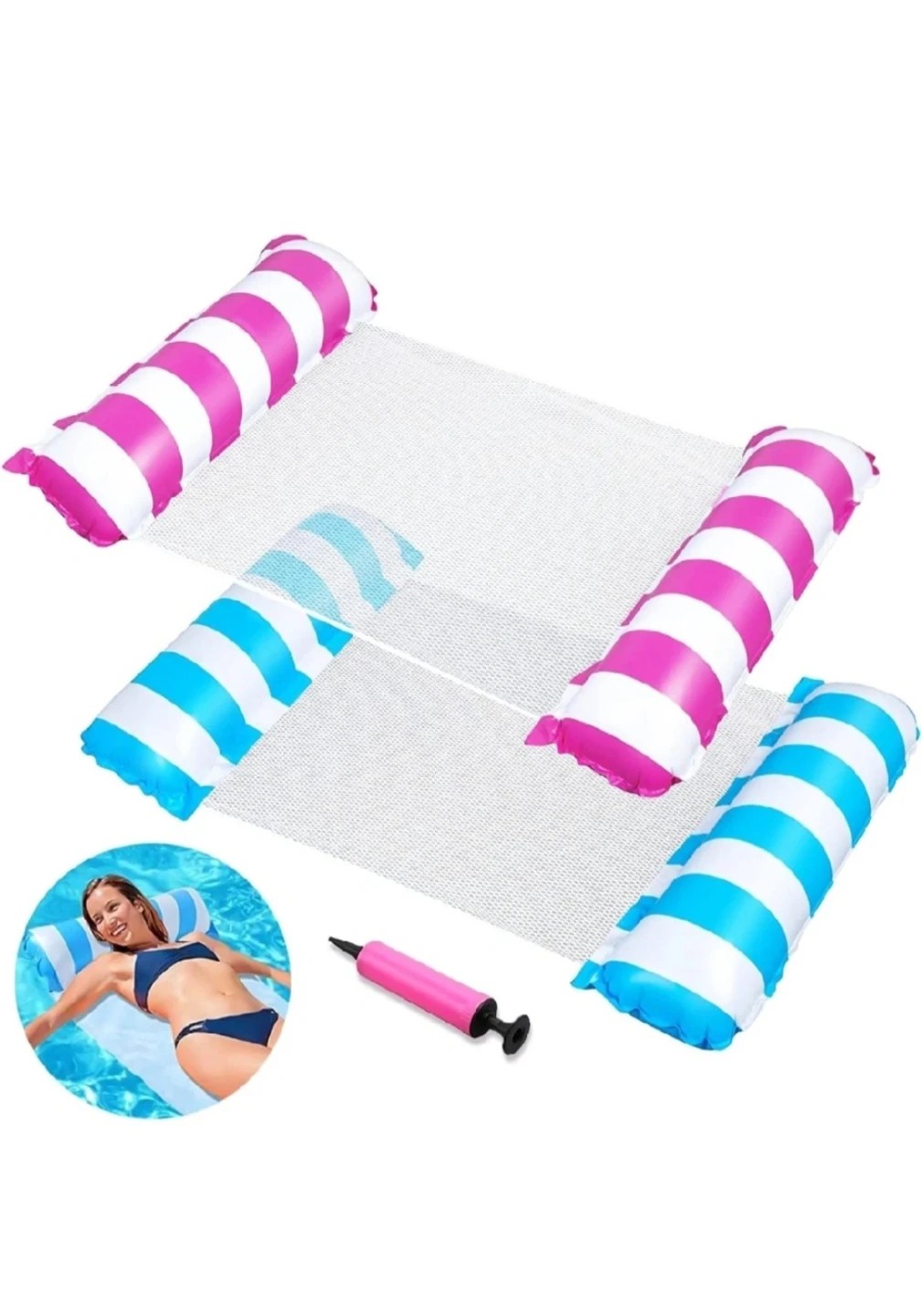 BNIB 2-Piece Pool Float Hammock Set ⚽
