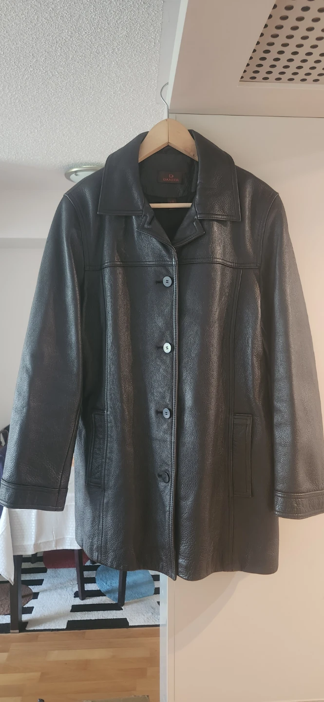 Danier Black Leather Jacket