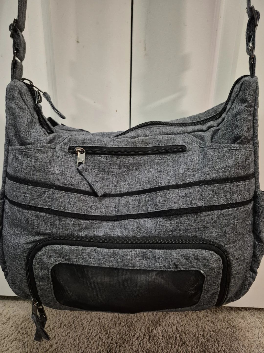 LUG Grey Shoulder (Diaper) Bag with Changing Pad - photo 4