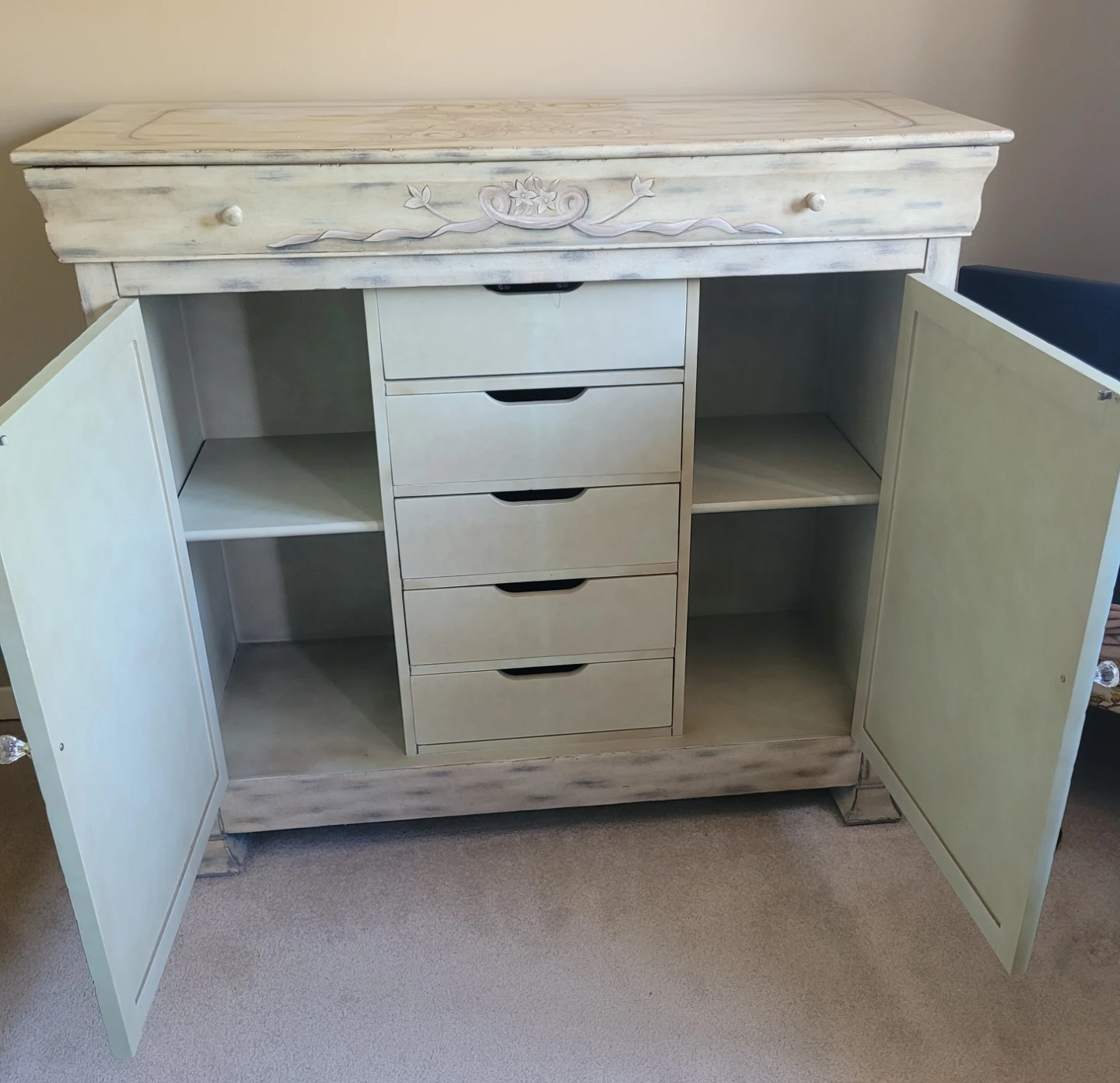 Antique Style Cabinet with Drawers - photo 2