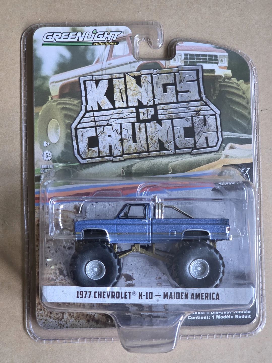 Greenlight Kings of Crunch 1977 Chevy K-10 Maiden America
