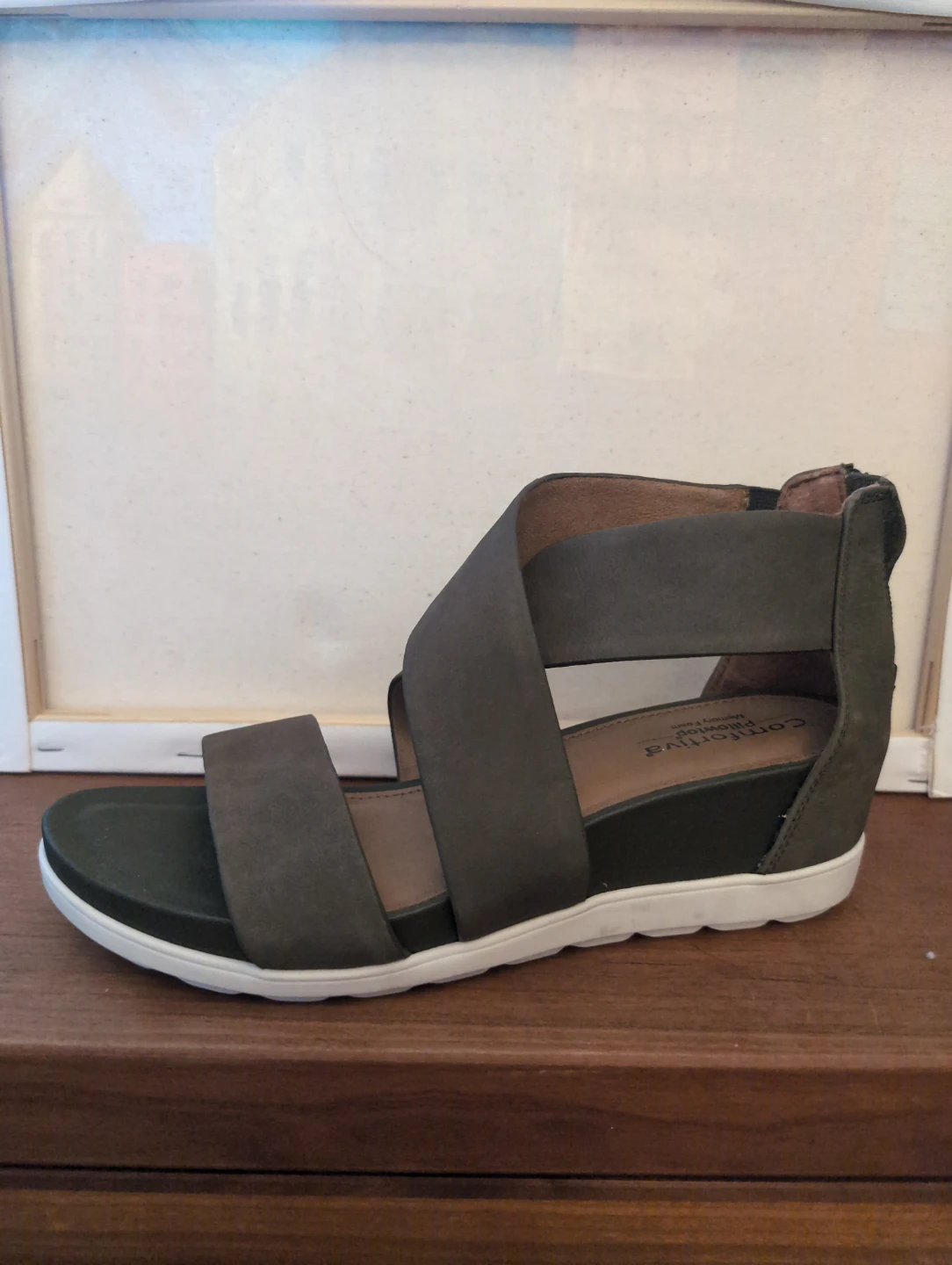 Comfortiva Pillowtop Memory Foam Wedge Sandals
