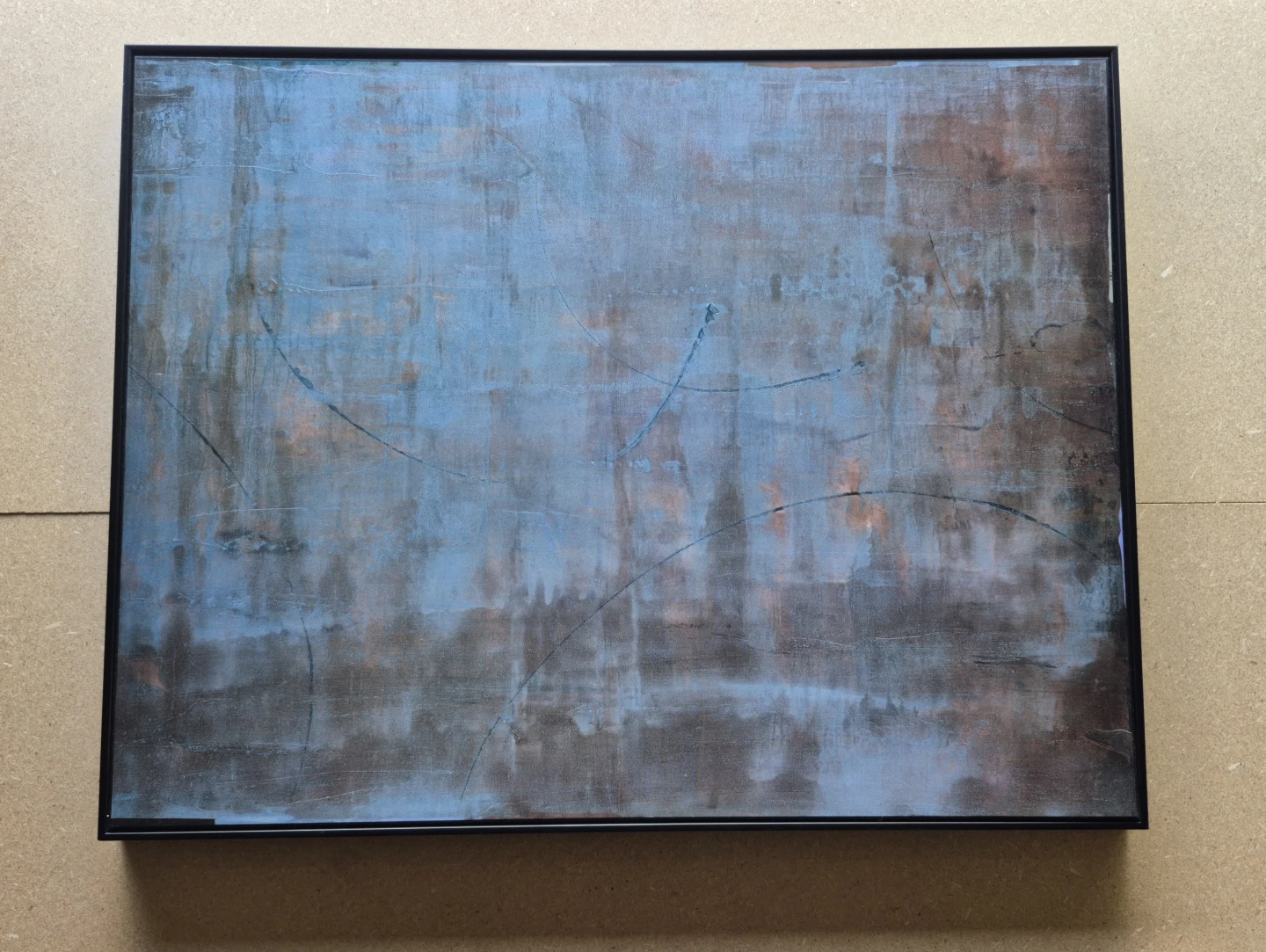 Framed Abstract Art Piece