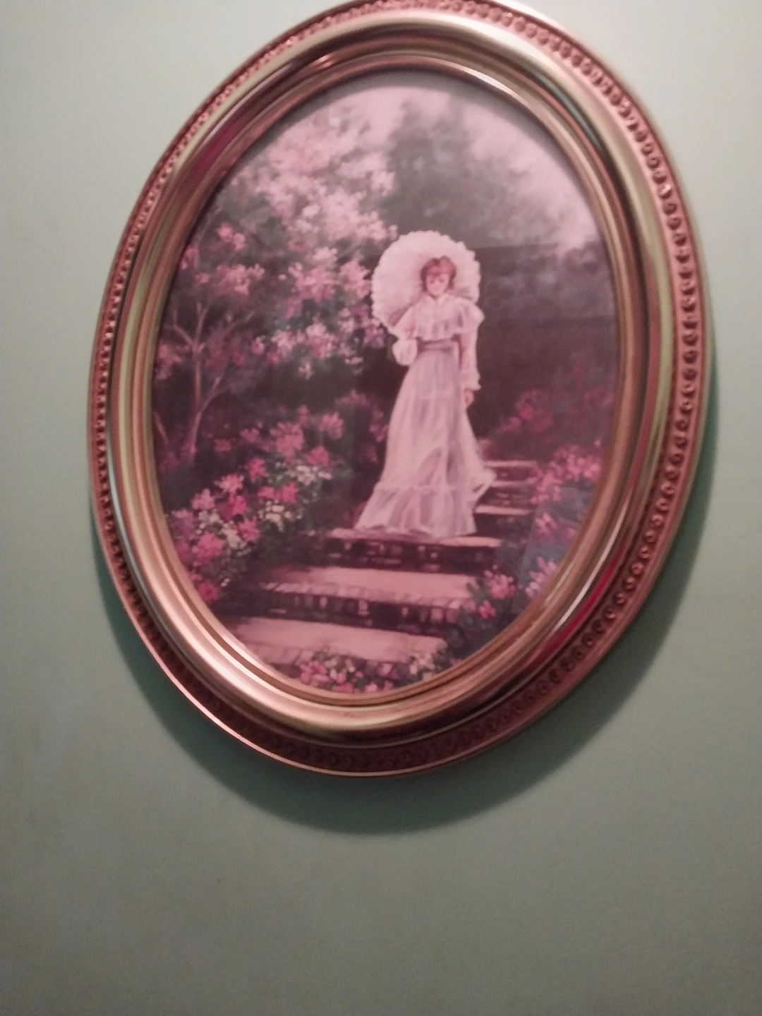 ⚽️Oval Framed Victorian Lady Print⚽️