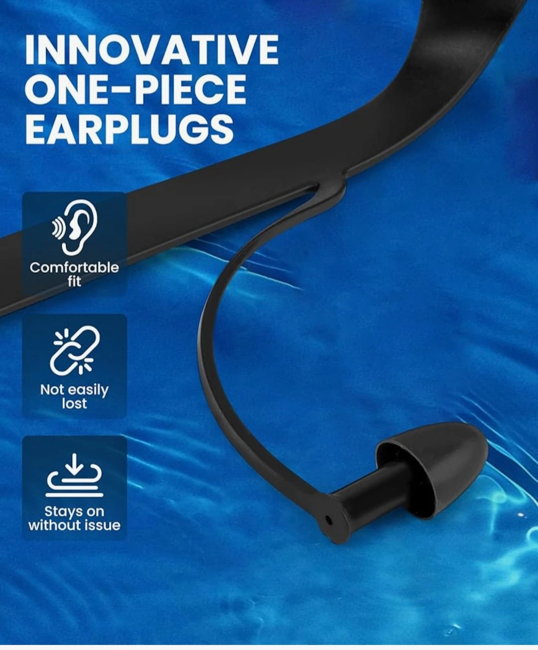 TWO Swimming Goggles with Nose Clip and Earplugs - photo 5