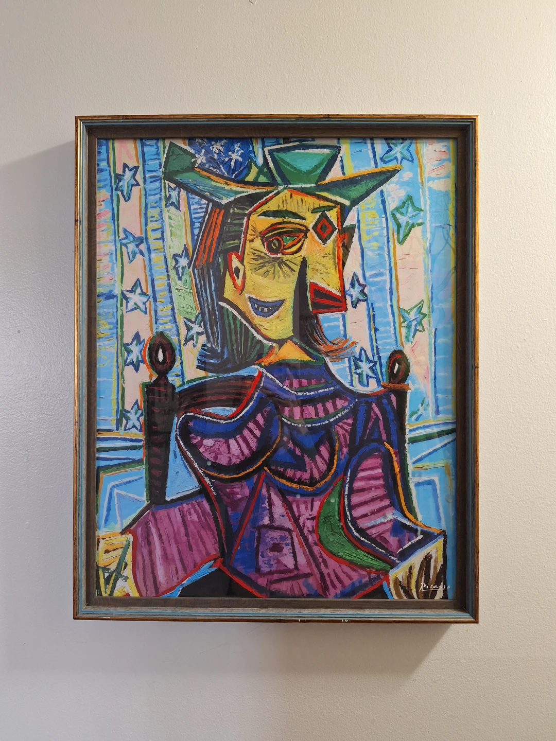 Pablo Picasso : Dora Maar in an Armchair Painting