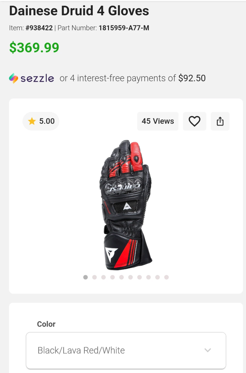 Dainese Druid 4 Gloves - photo 2