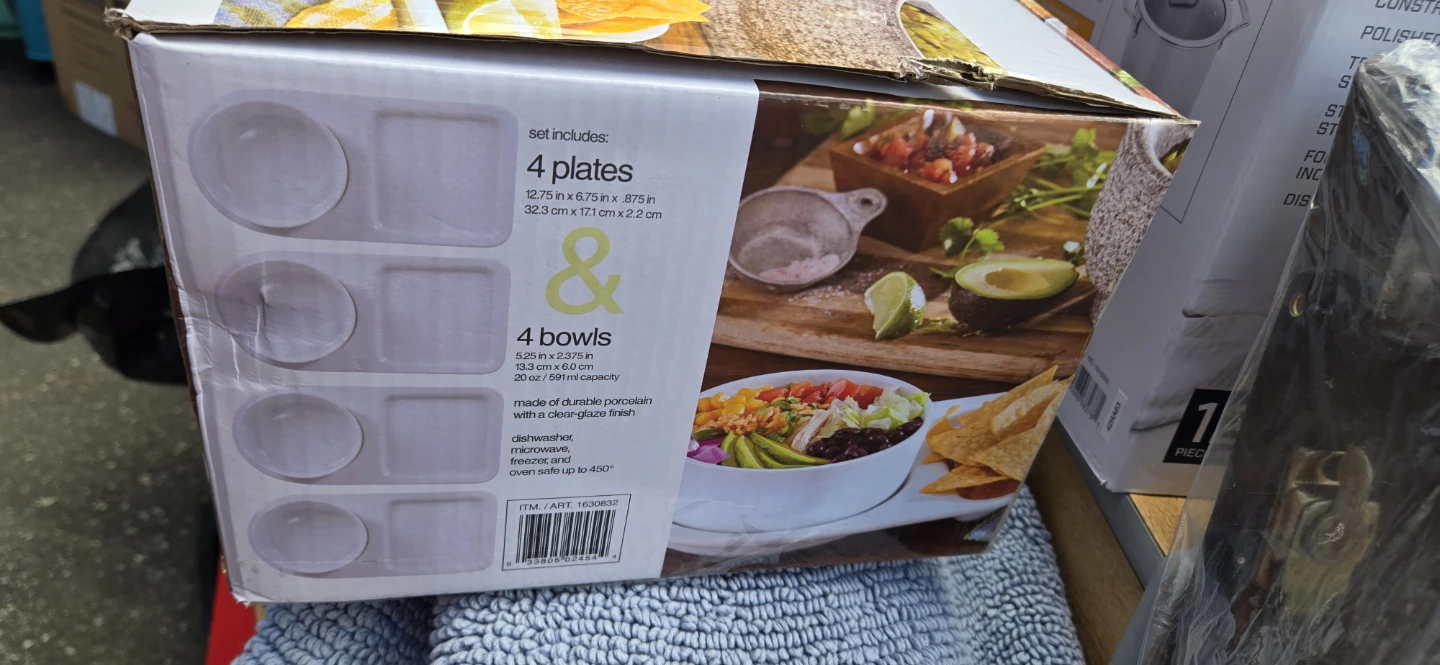 8 Piece Soup Bowl & Sandwich Plate Set - photo 3