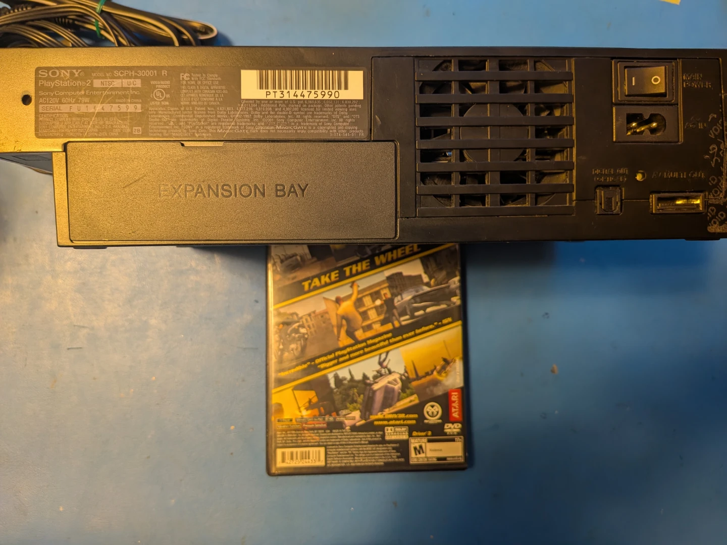 Sony Playstation 2 with game and cords - photo 3