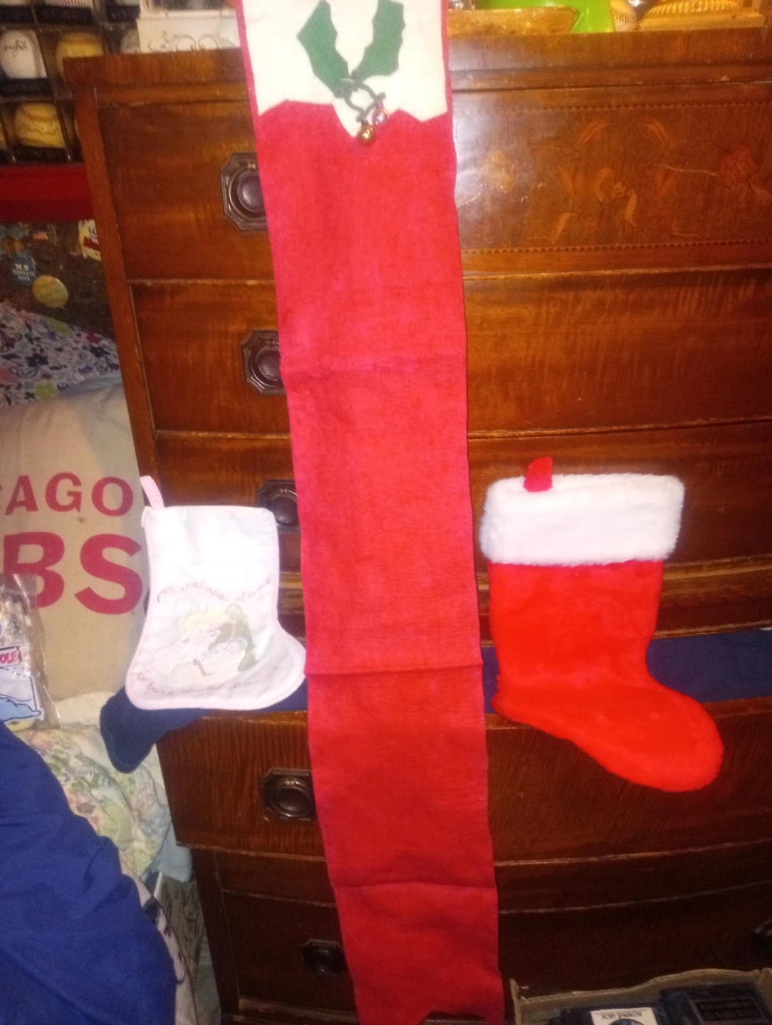 Precious Moments Christmas Stocking & Vintage Decor